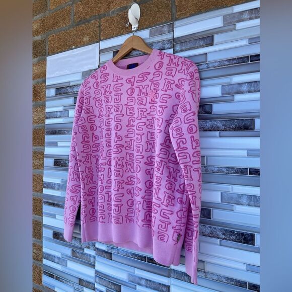Marc Jacobs Pink Heaven By Marc Jacobs Scribblez Sweater XS - Picture 6 of 17